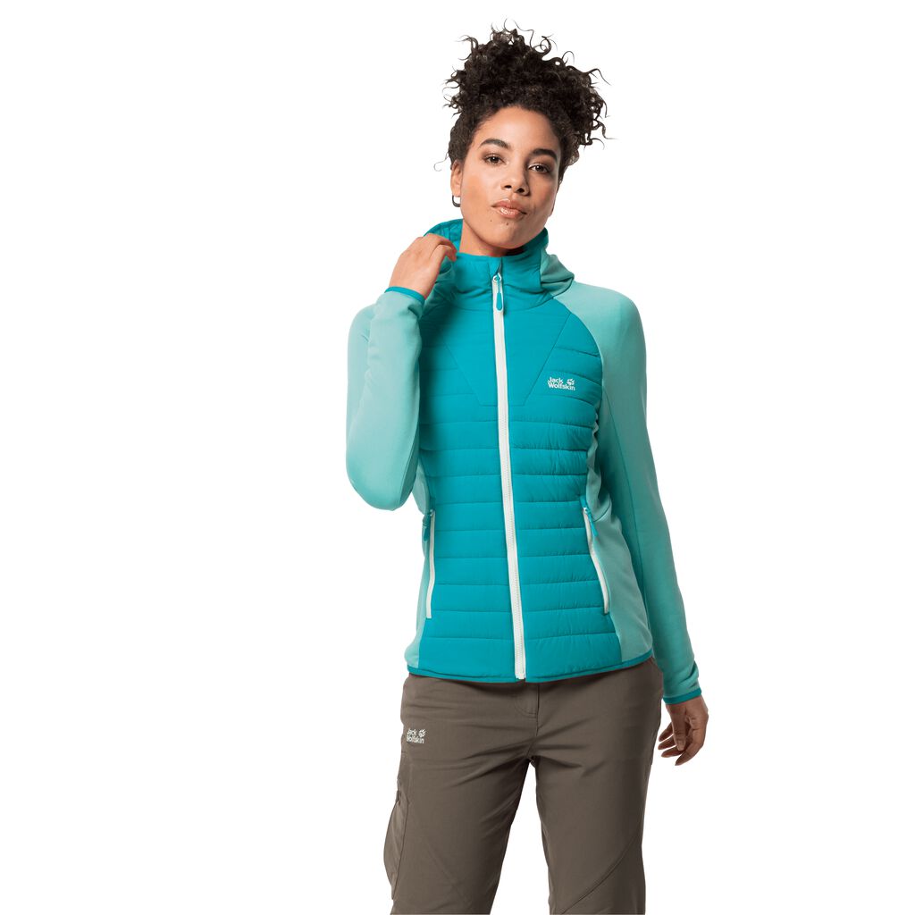 Jack Wolfskin CROSSING PEAK Vestes Femme Bleu Foncé - HMKWJDL-56